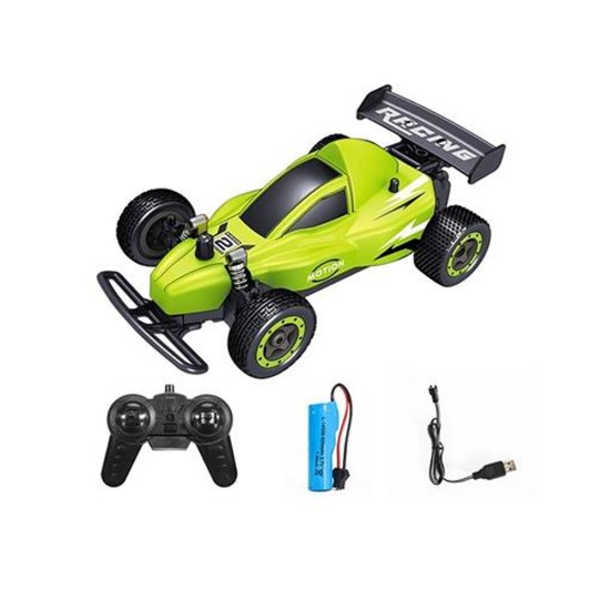 CARRO DE CORRIDA JJRC Q72B COM 5 CANAIS 2,4 GHZ VERDE